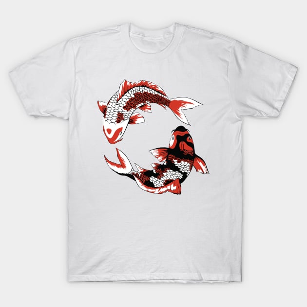 Koi Duo T-Shirt by kellyoconnell